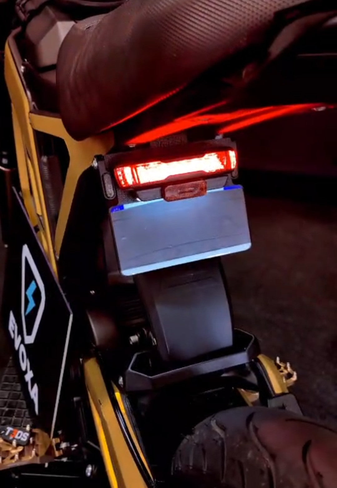 Support de plaque E-Ride Pro – Compatible feu arrière et clignotants d'origine